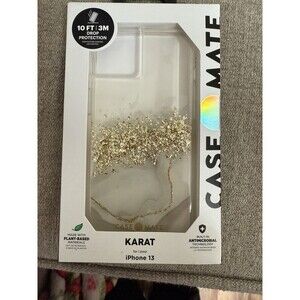 Case-Mate Case for iPhone 13 Gold Karat Marble Design New